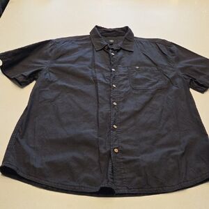 Men's Classic Black Button Down Shirt